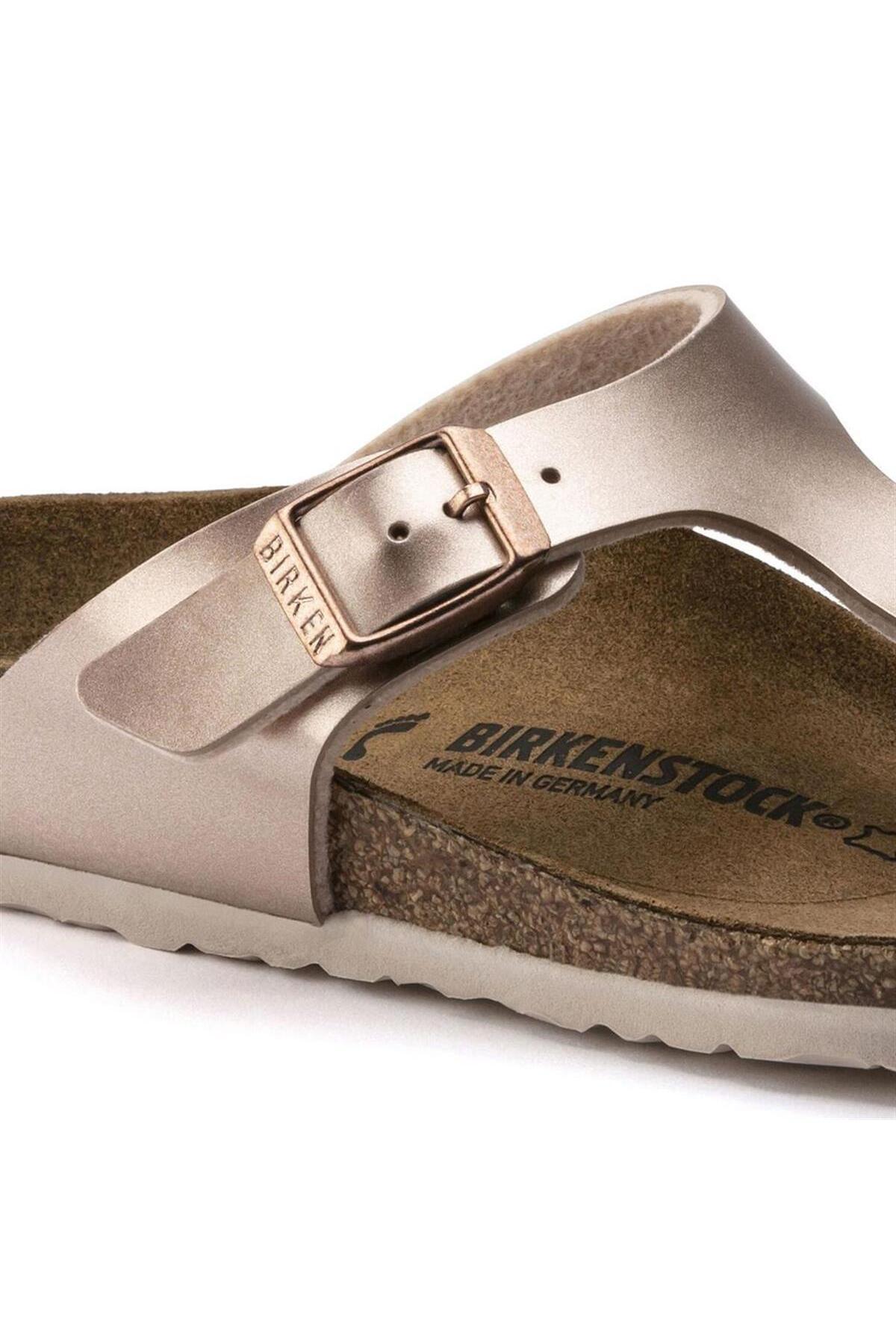 دمپایی بیرکن استاک دخترانه اوا فلزی  راسته      لباس خانگی | Birkenstock 1012526 DE - تصویر 6