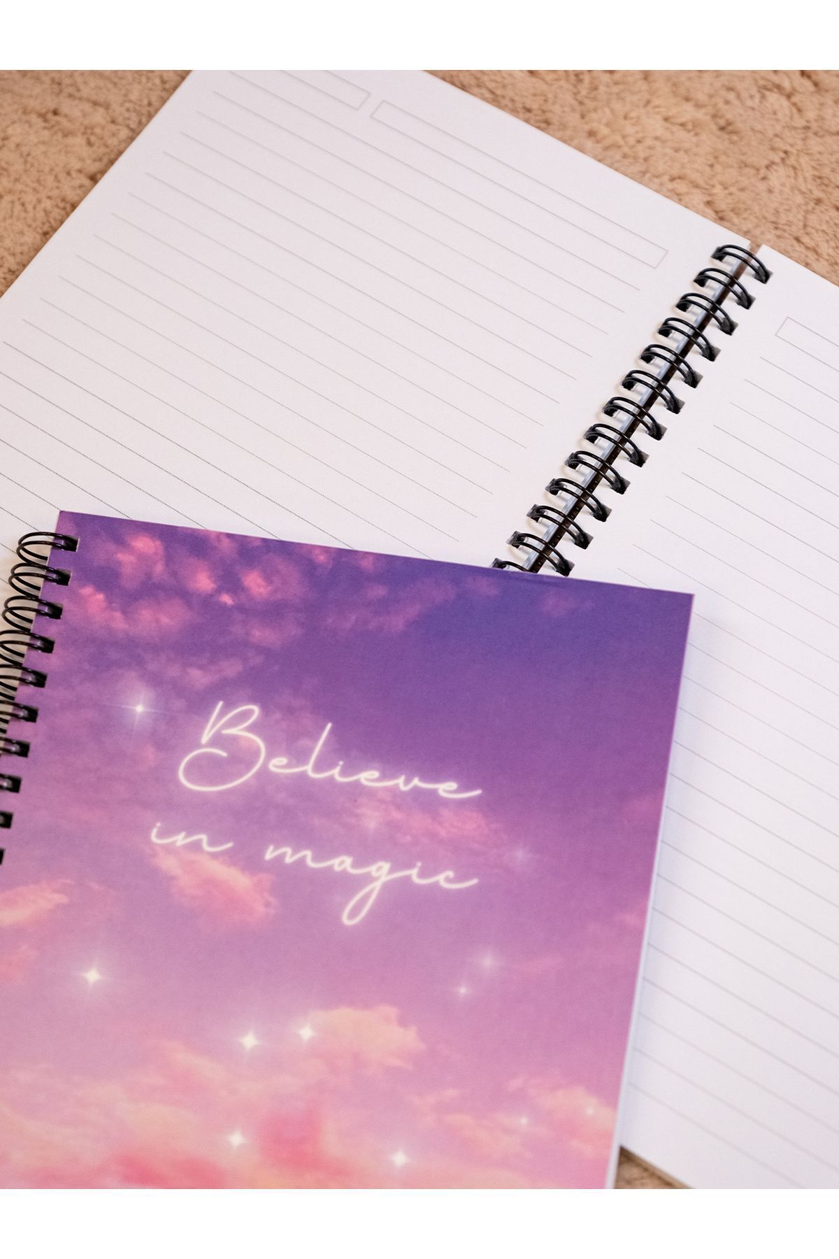 Fobinote-Spiral School Notebook 80 sheets Set of 4 (magicset) - A5 Size Lined 7