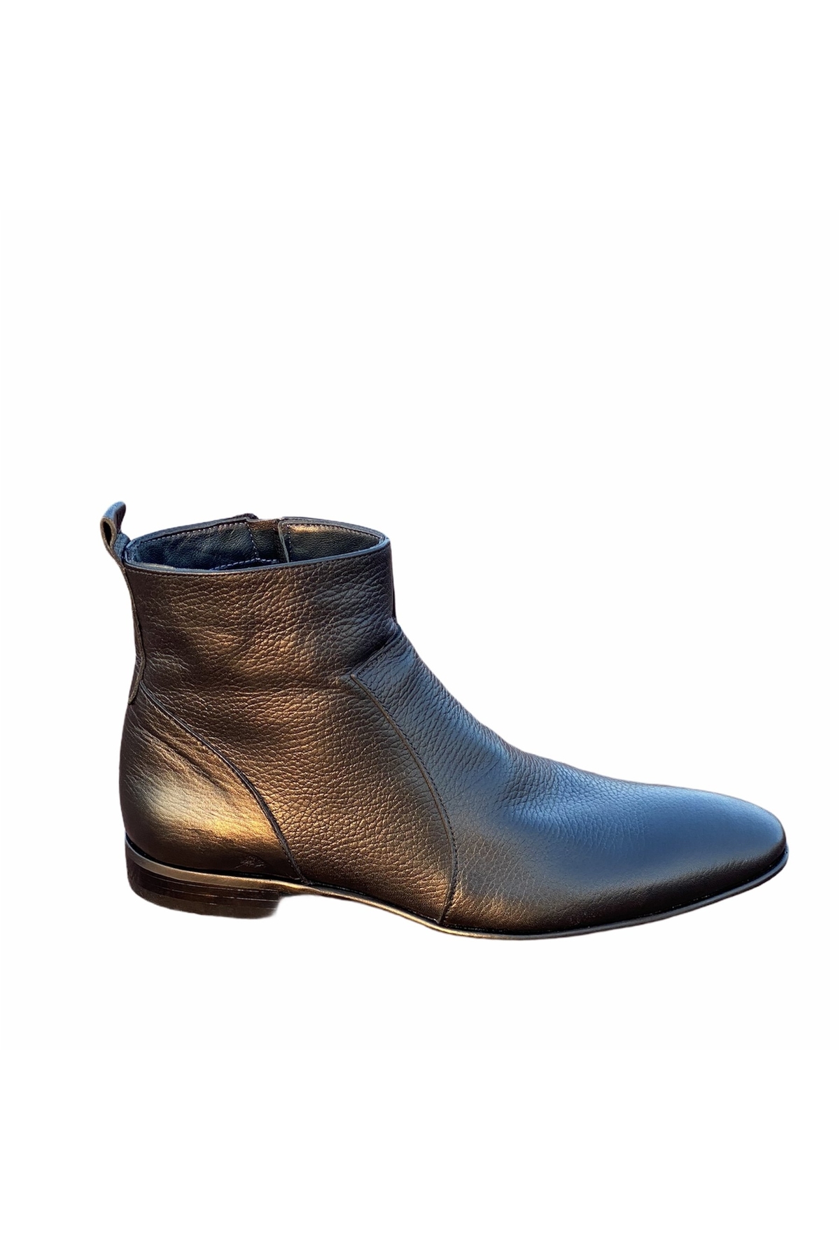 ayakuydur  Erkek Siyah Deri Bot - Görsel 3