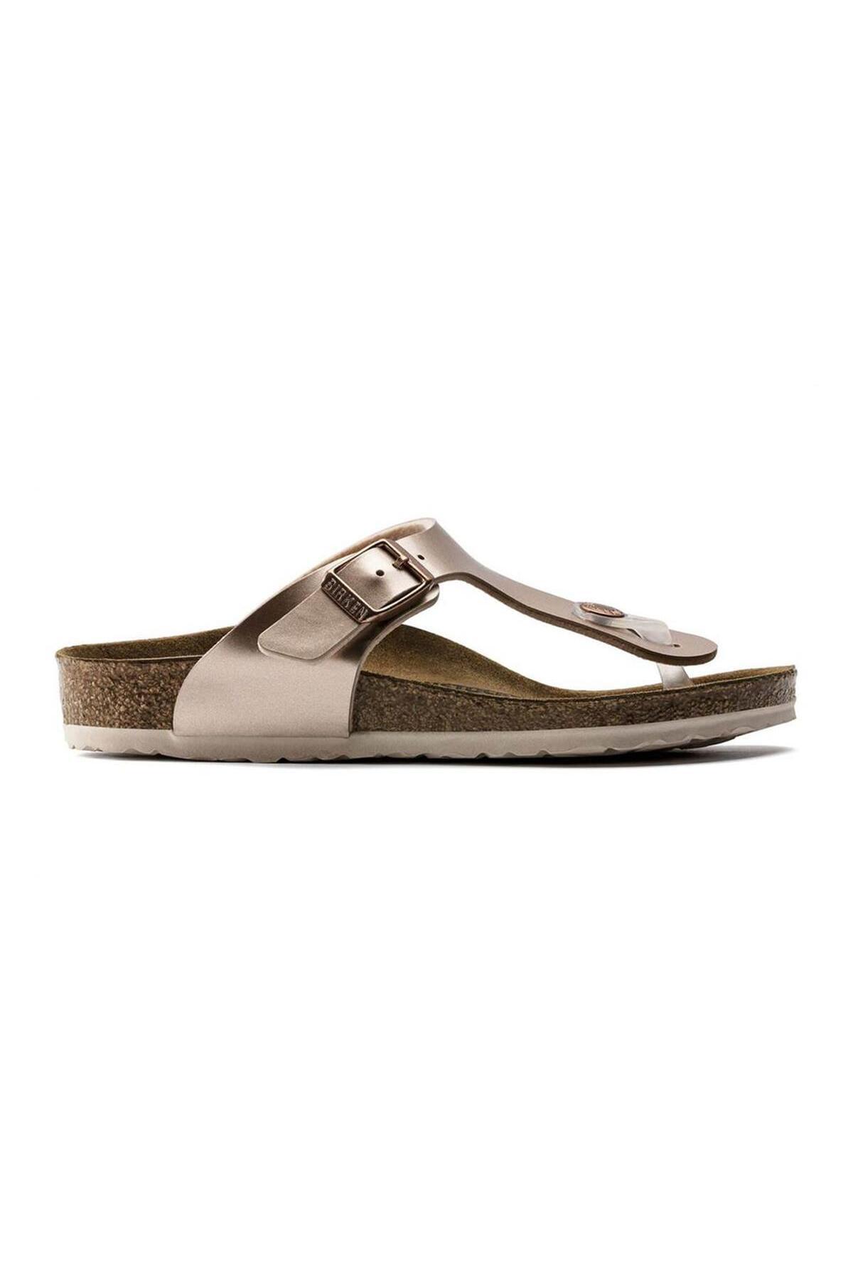 دمپایی بیرکن استاک دخترانه اوا فلزی  راسته      لباس خانگی | Birkenstock 1012526 DE - تصویر 4