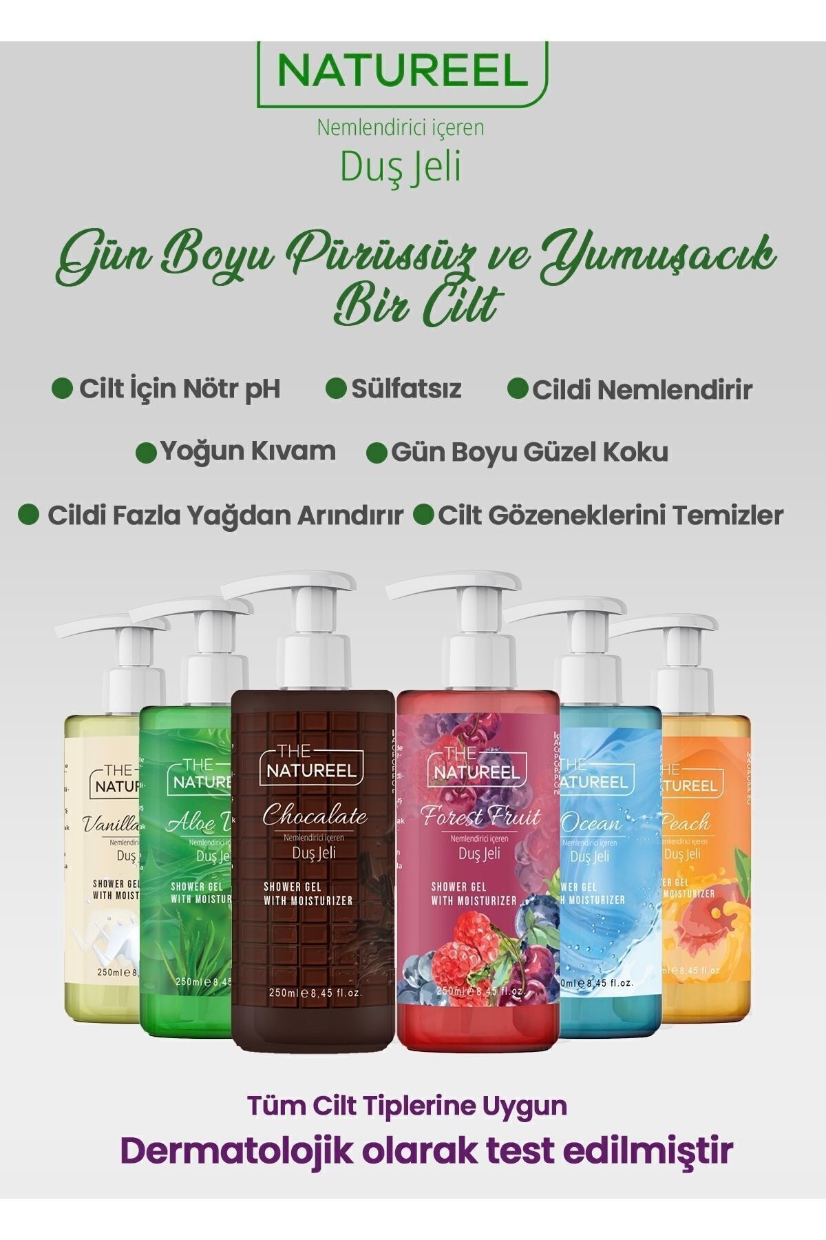 ژل و کرم دوش زنانه – مردانه  The Natureel | TYCBPKZRJN170445532170617 اورجینال - تصویر 3