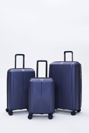 Torry Polipropilen 3'lü Kırılmaz Valiz Seti Lacivert