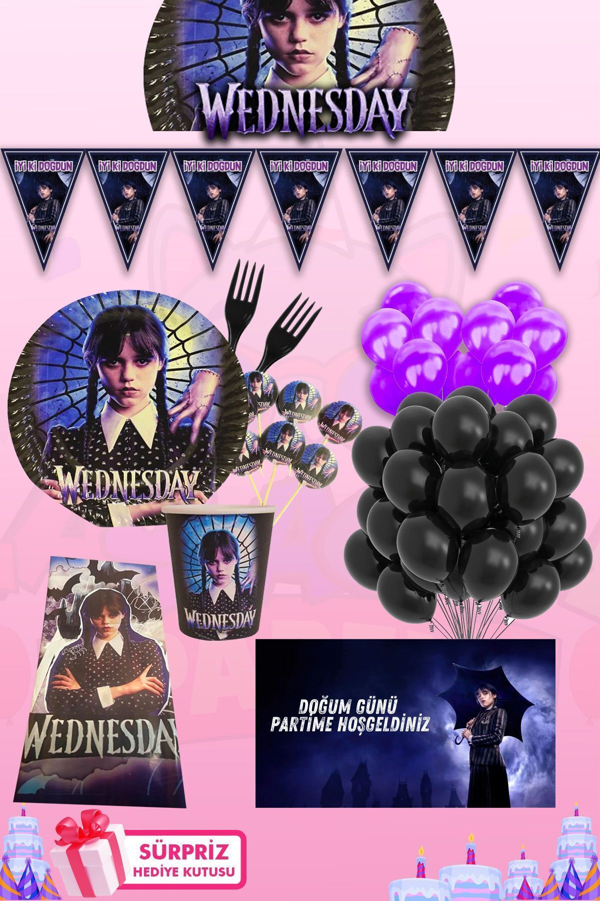 LASAGNA STORE Wednesday 8 Kişilik Süpriz Hediye Kutulu ve Afiş'li