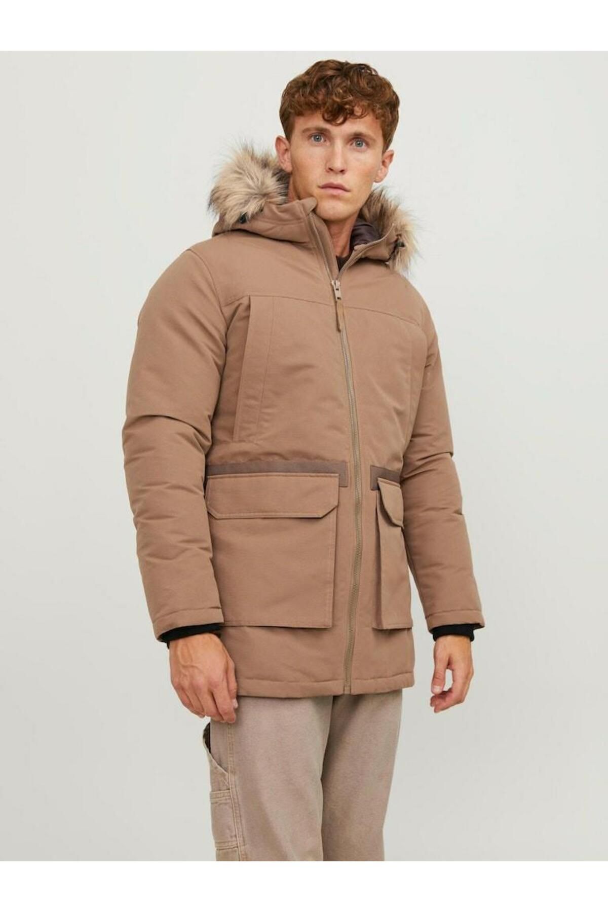Jack and jones latte parka top