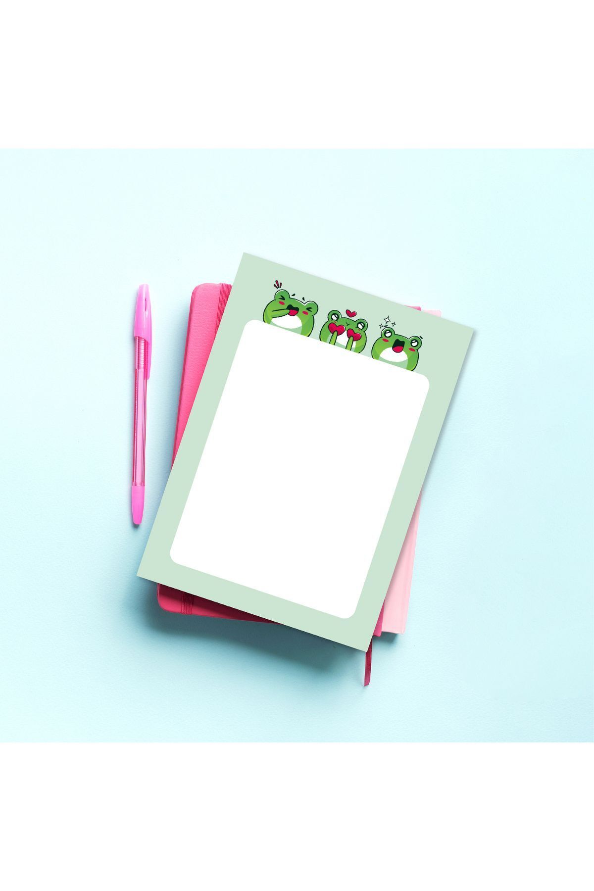 Pine Note-Kawaii Frog Patterned Notepad/Memopad/Planner/To Do List/Notebook/ A5 1