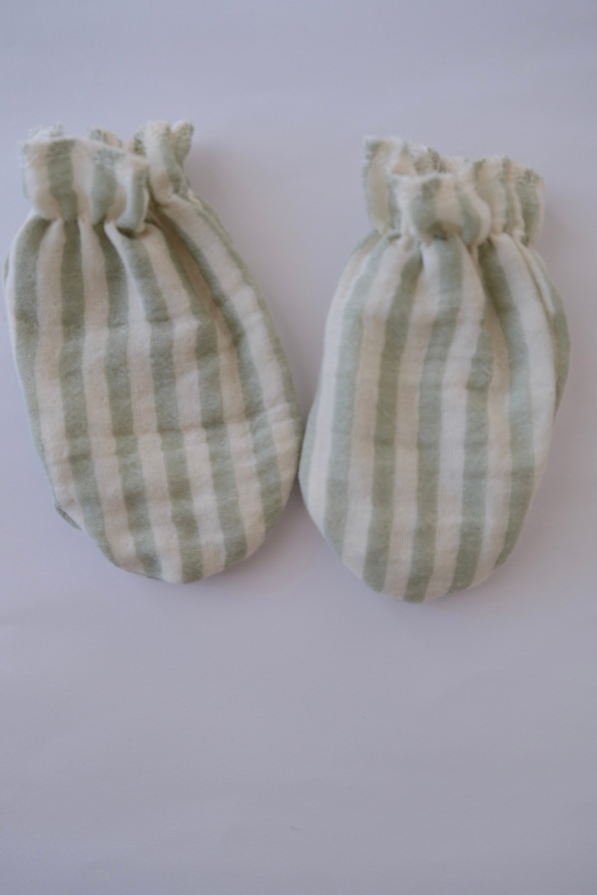 runbaby Pamuklu Çift Kat Müslin Kumaş 5 Çift Bebek Eldiven fotoğrafı 2 (önizleme)