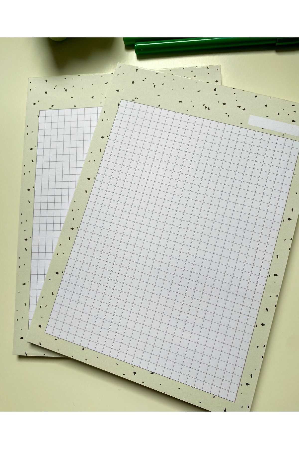 Pine Note-Checkered Green Patterned Planner/to Do List/notebook/notepad/memopad A5 4