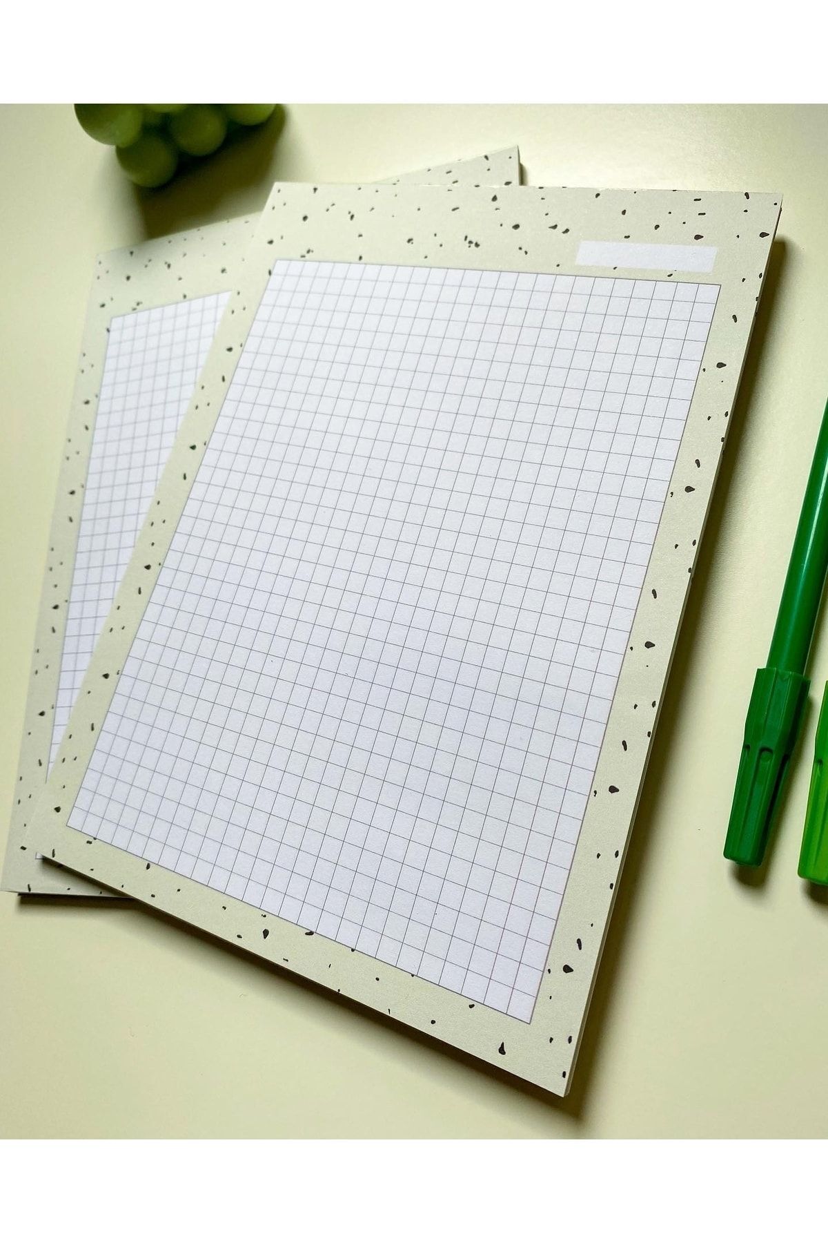 Pine Note-Checkered Green Patterned Planner/to Do List/notebook/notepad/memopad A5 3