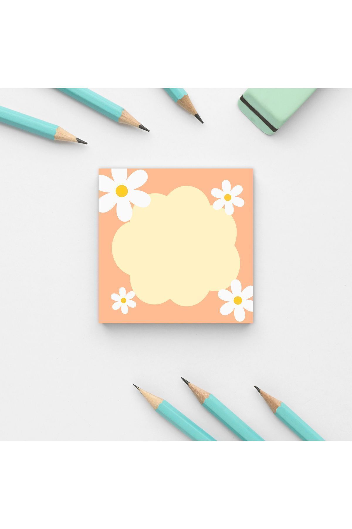 Pine Note-Daisy Patterned Memopad Memo Pad Notebook Notepad Planner 3