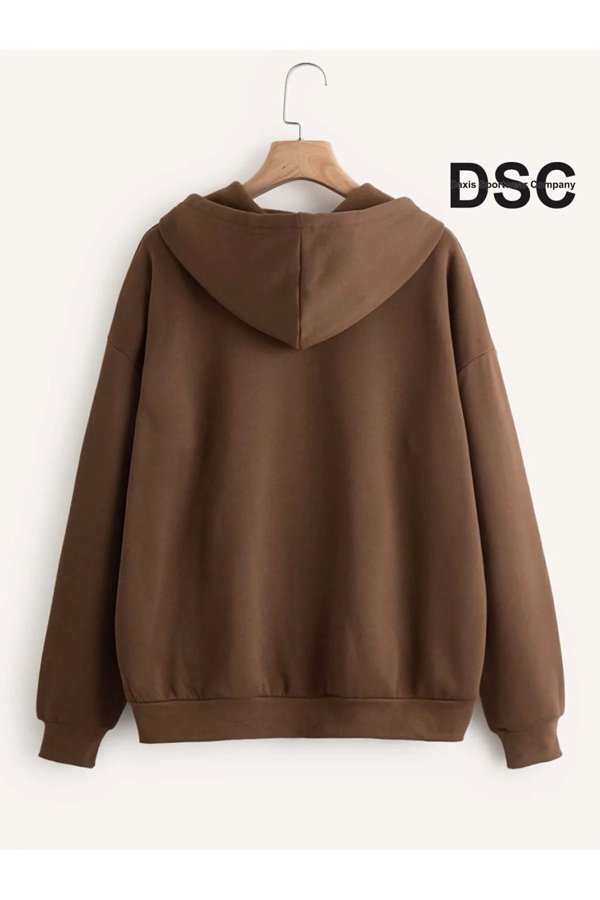 DAXİS Sportwear Company  Unisex Fermuarlı Cepli Kapüşonlu Sweatshirt DAXİS Sportwear Company - Görsel 2
