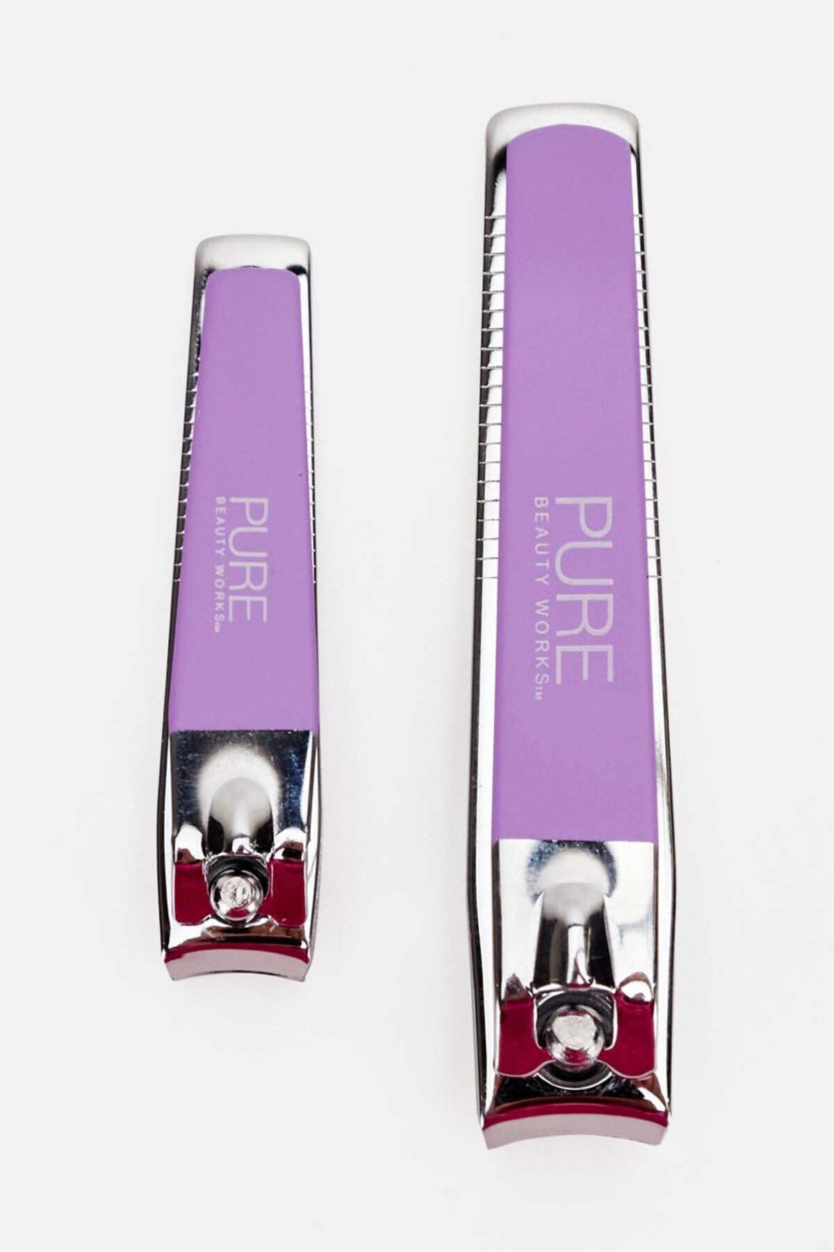 Pure Beauty Works-Nail Clipper Set, Purple and Silver 2