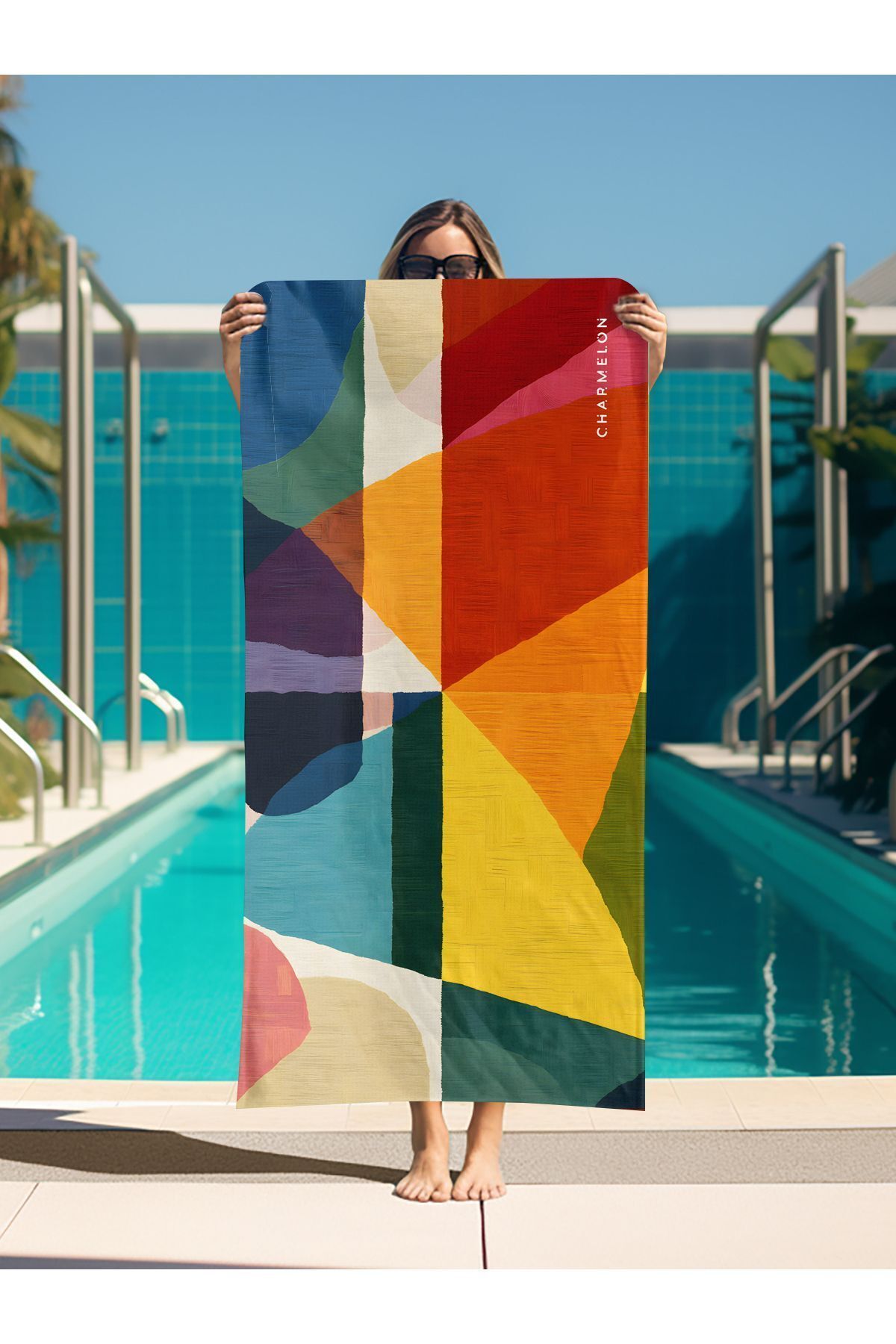 charmelon Mikrofiber Plaj Havlusu - Seyahat havlusu - Hızlı kuruyan havlu