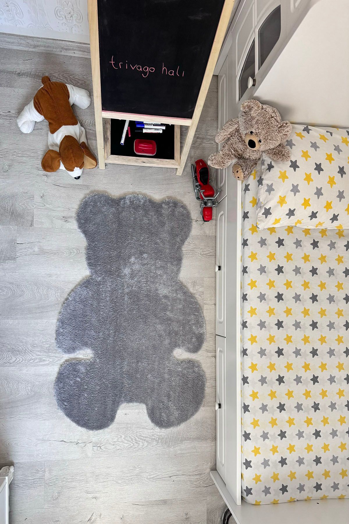 trivago halı Pufi Yumuşak Peluş Ayıcık Halı Post Çocuk Odası Bebek Odası Oturma Odası Halısı fotoğrafı 3 (önizleme)