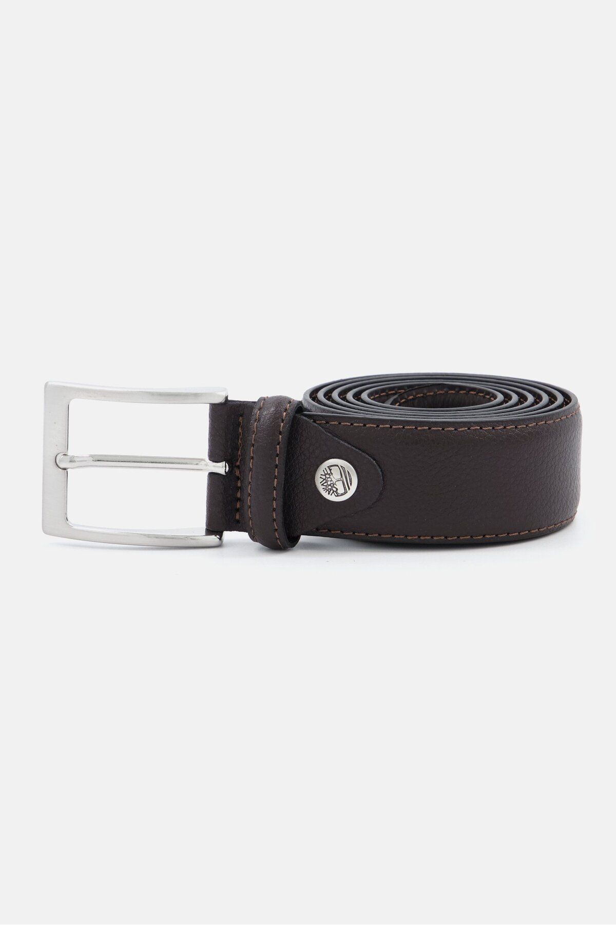 Timberland brown leather belt hotsell