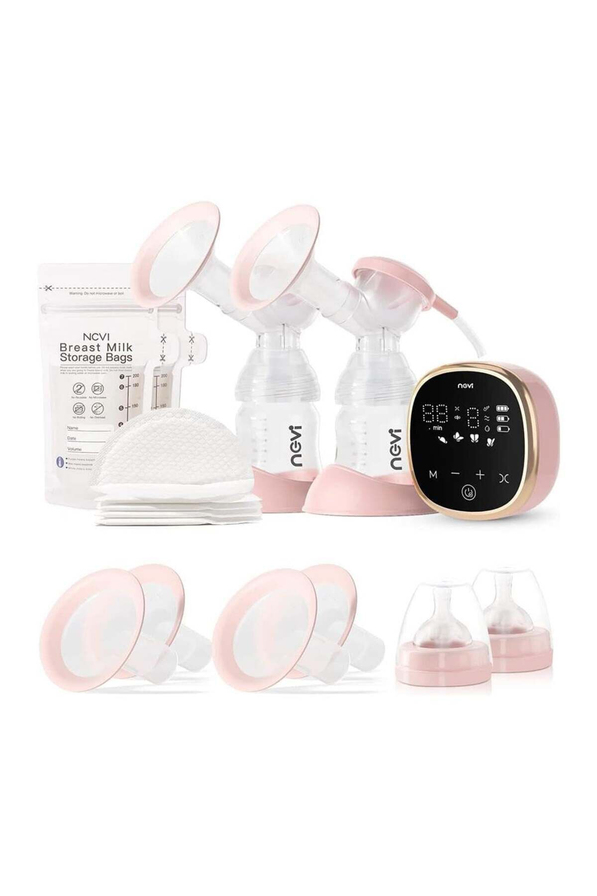 NCVI Elektronik Çiftli Göğüs Pompası - 8782 Dokunmatik Ekran, 4 Mod Ve 9 Seviye