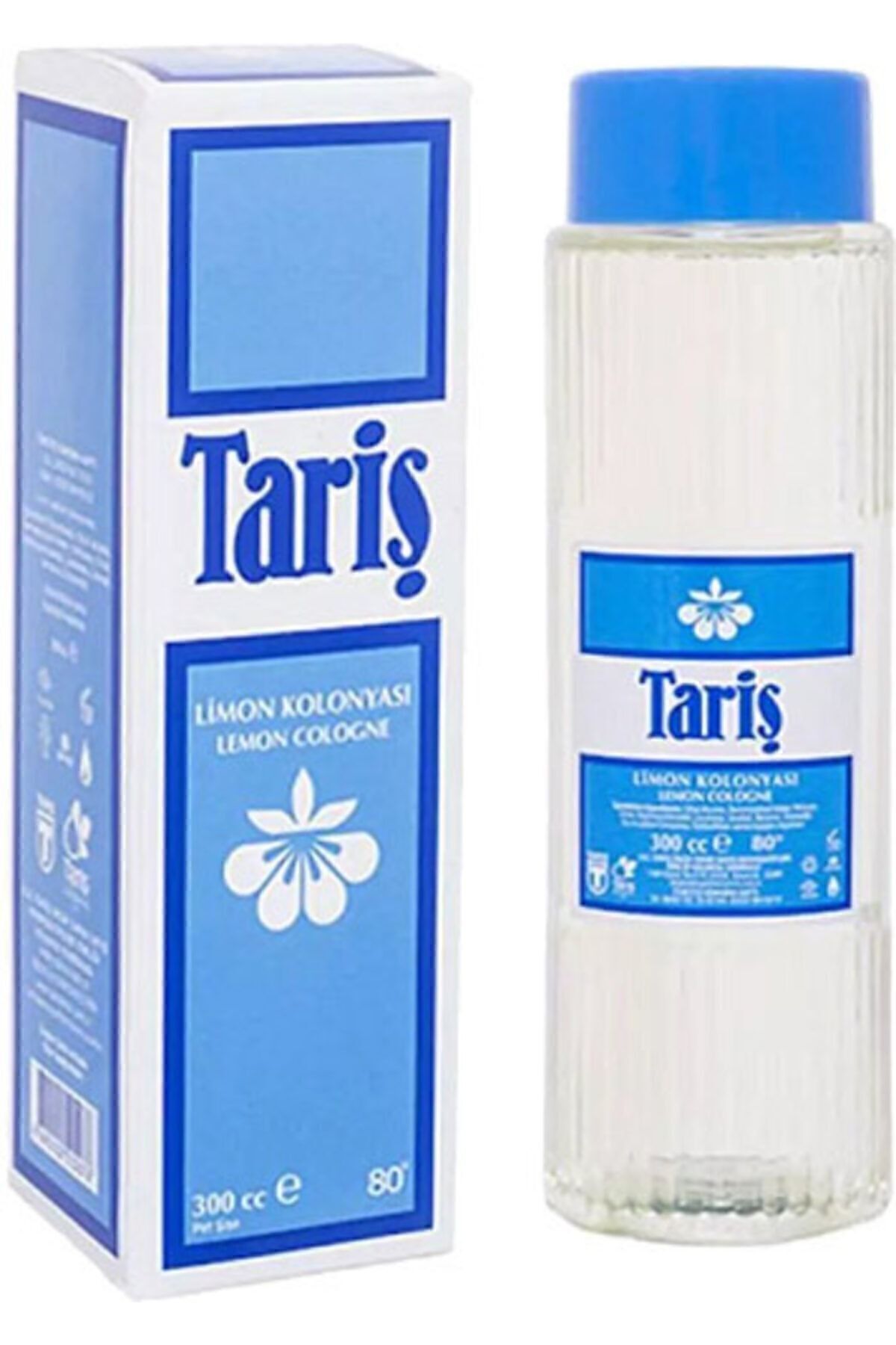 بطری پت ادکلن لیمویی 80 درجه 300 میلی لیتری Tariş
