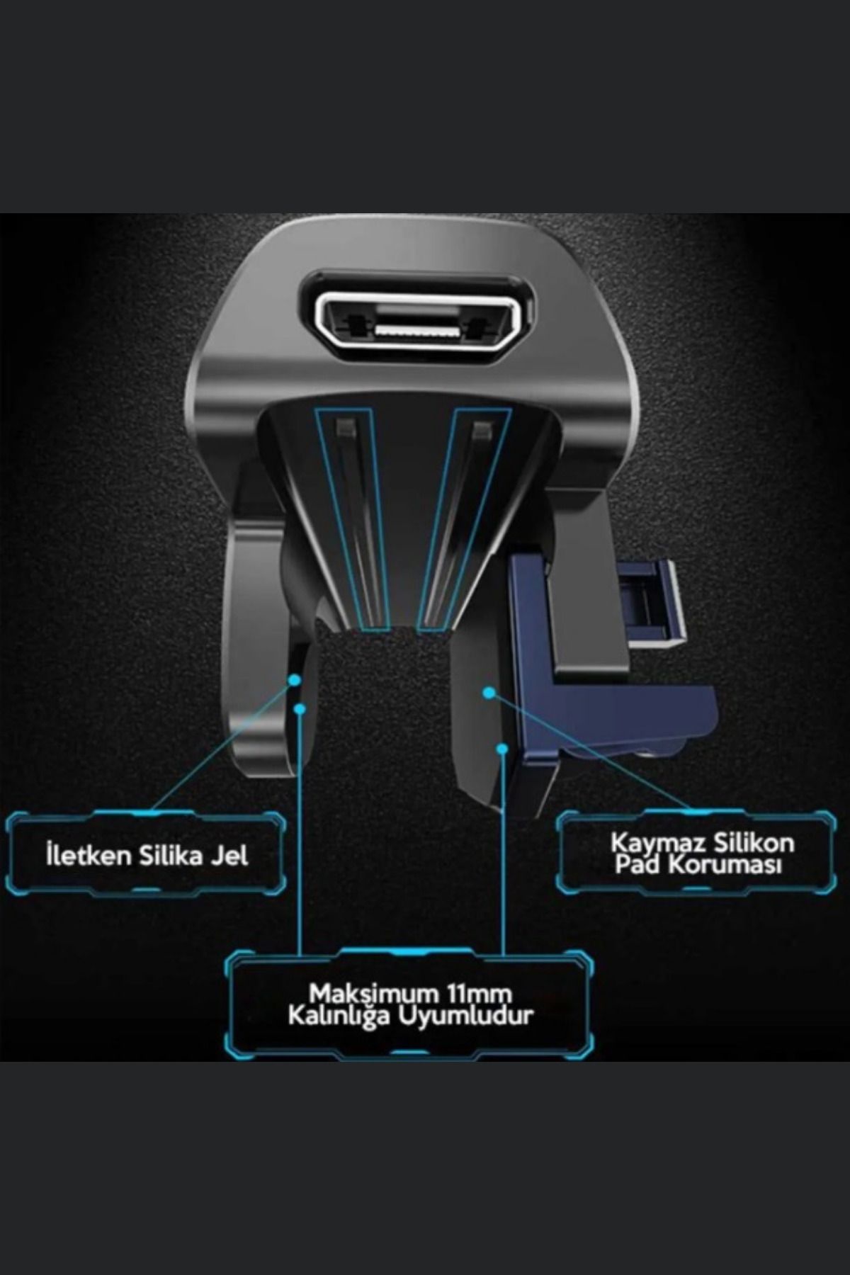 Asfal-Cooler Macroped Trigger with Finger Glove Pubg 3 Mode Series Shot Trigger with Carrying Case 4