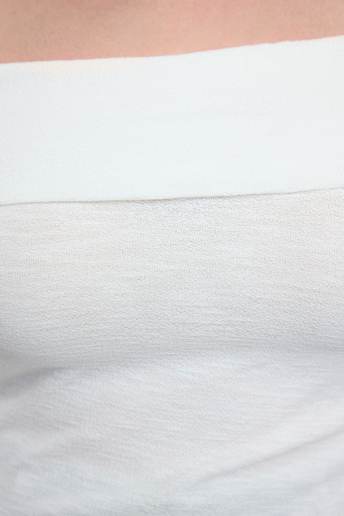 Trendyol Curve-Πλεκτή μπλούζα Ecru Foam Plus Size 4