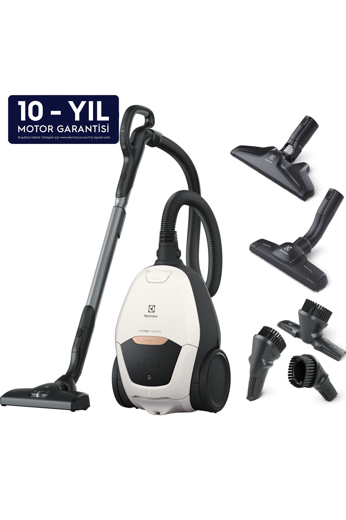 Electrolux Toz Torbalı Elektrikli Süpürge, Beyaz PD.82