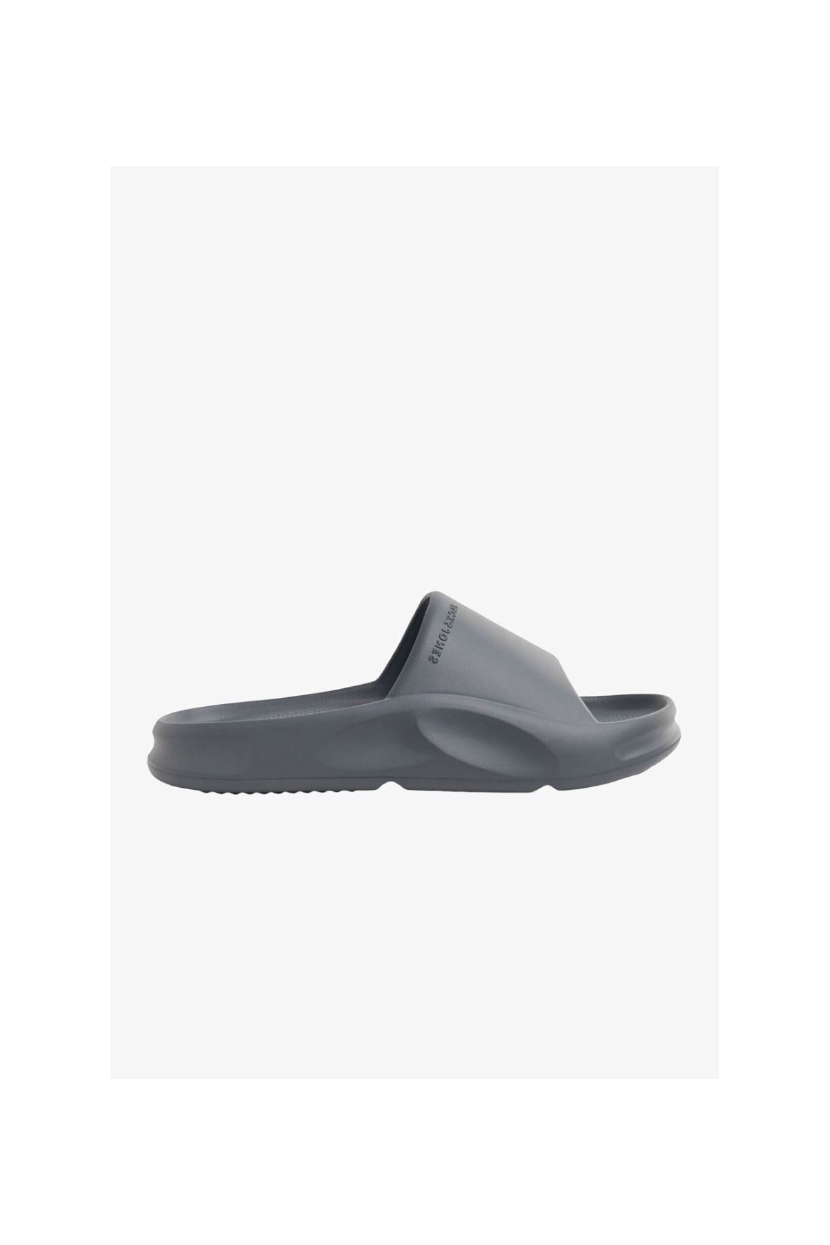 دمپایی ورزشی خاکستری مردانه Jack Jones jfwstatus slider noos slipper آسفالت Jack & Jones
