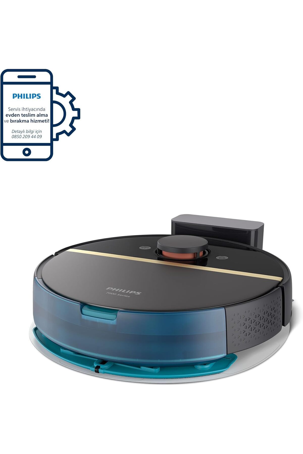 HOMERUN Aqua Islak Kuru ve Mop Özellikli, Ultra Emiş Gücü, EPA11 Filtre, 180DK Çalışma,Robot Süpürge 2