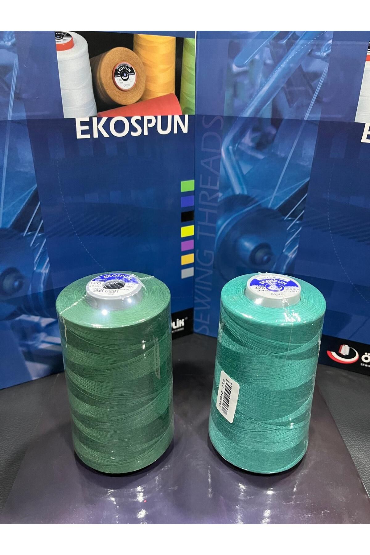 AYHANMAK-Set of 2 Sewing Thread 120 No 5000m Polyester Ekospun, High Strength, Ultra Quality 2