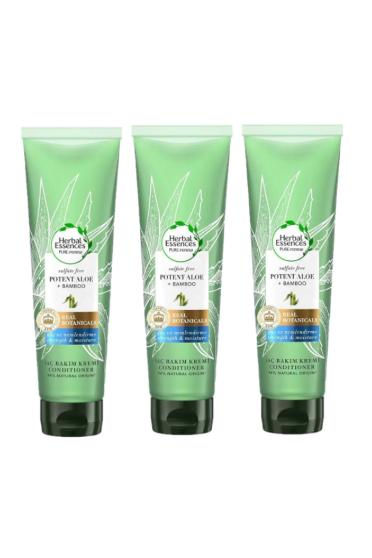 کرم مراقبت از موی بدون سولفات قدرت و رطوبت Aloe Bamboo Hair Care 275ml x3 PCS Herbal Essences