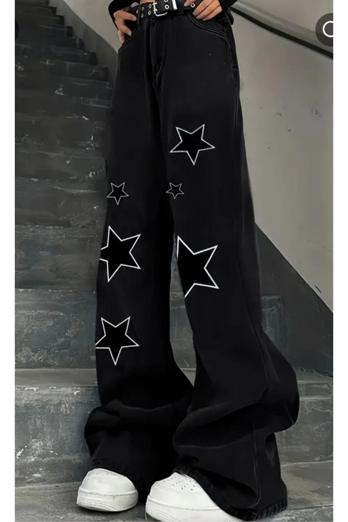 La Vior Day Light Star Detail Baggy Panth Star Detail Baggy Panth Pantolon