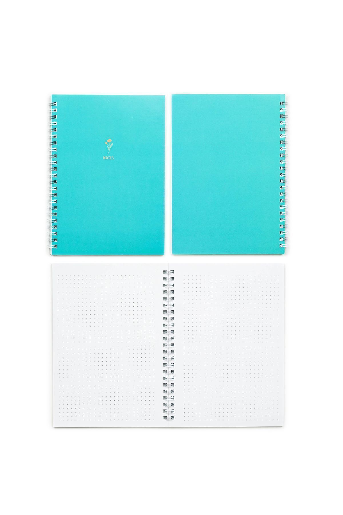 Nice Notes-A5 Dotted Set of 4 - Spiral School Notebook and Bullet Journal 3