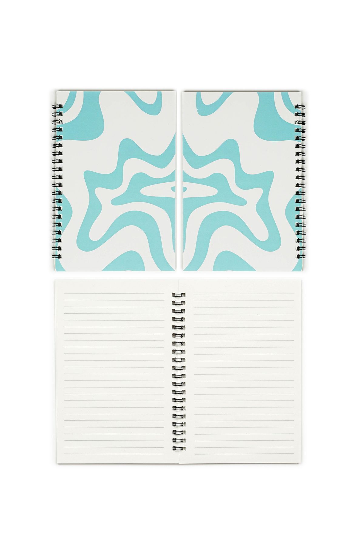 Nice Notes-4-piece Lined Series - 13x19.5 Cm Lined, Spiraled 50 Sheets Notebook Set 6