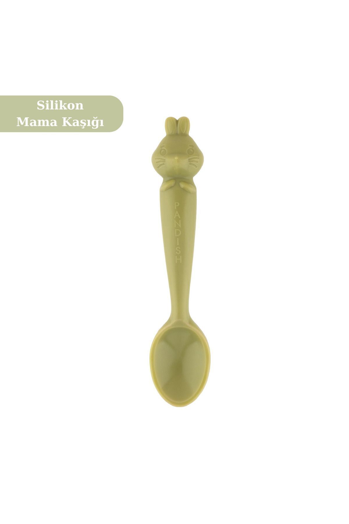 PONÇİK BEBEK 3'lü Silikon Mama Seti Beslenme Seti -mama Kasesi Vakumlu, Vakum Tabanlı Mama Tabağı,mama Kaşığı fotoğrafı 3 (önizleme)