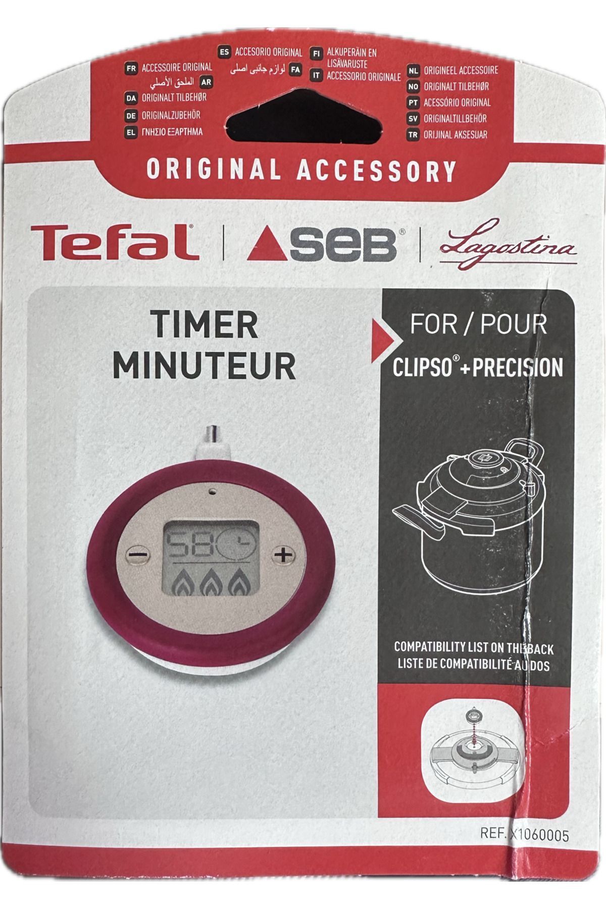 TEFAL Clipso+Precision Düdüklü Tencere Saat / Timer / x1060005 - Zamanlayıcı