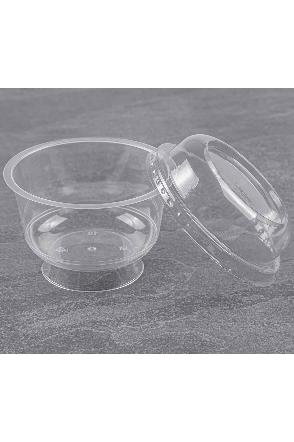 200 CC 10 Adet Magnolya Tatli Kasesi̇ Kapakli Plastik Kase Salata, Meze, Tatlı, Magnolya Kasesi — Koksal Pack — Ev Tüketim Malzemesi (2)