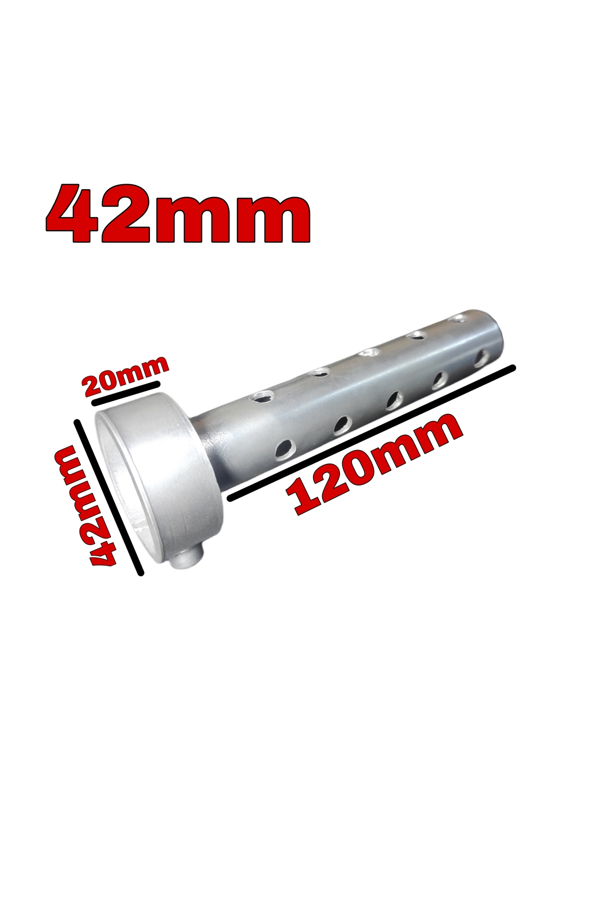 Universal Motosiklet Egzoz Susturucusu 42mm Vidalı
