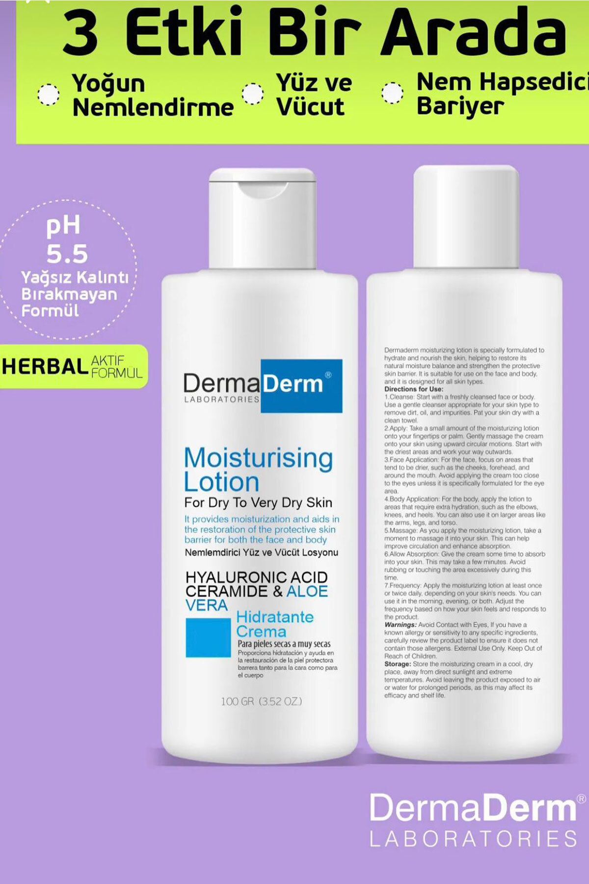 کرم صورت   DermaDerm | 8.6835E+11 اورجینال - تصویر 2