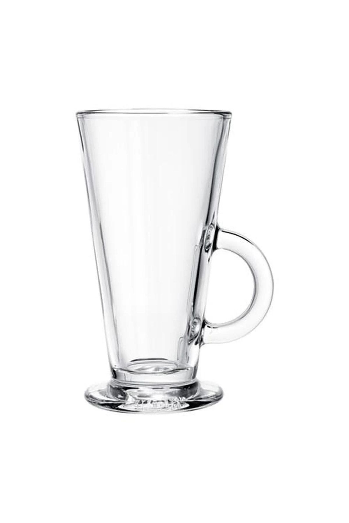 ODİ HOME-Latte Glass with Handle - Set of 4 290 ml 4