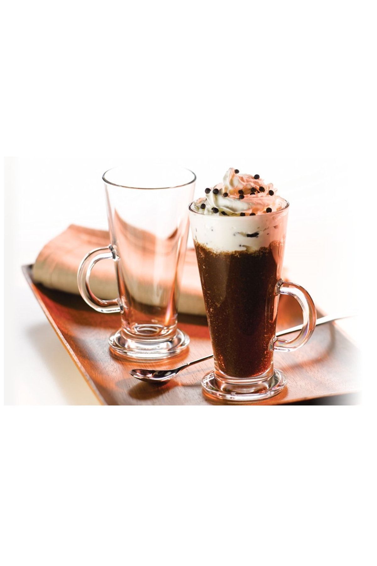 ODİ HOME-Latte Glass with Handle - Set of 4 290 ml 5