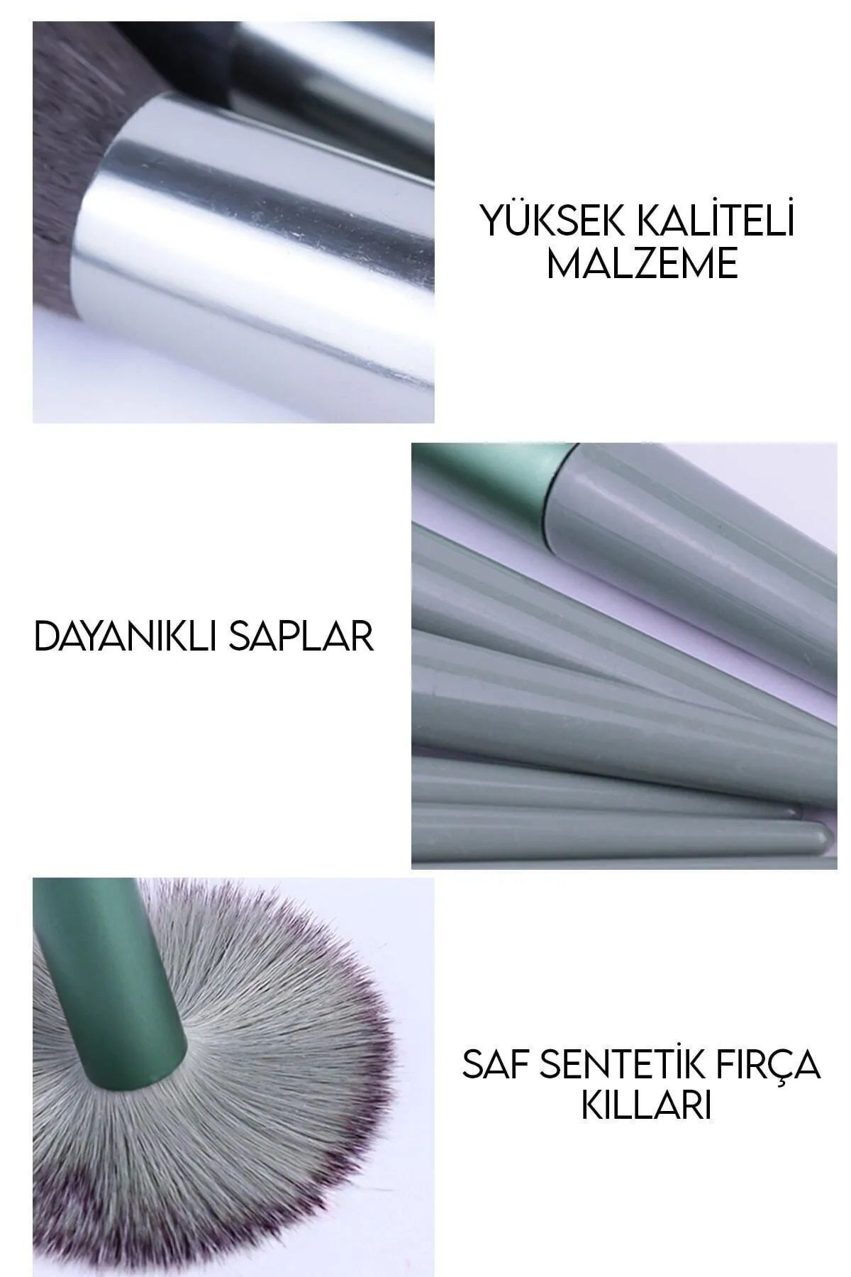Rose Özel Keseli 13'lü Fırça Seti