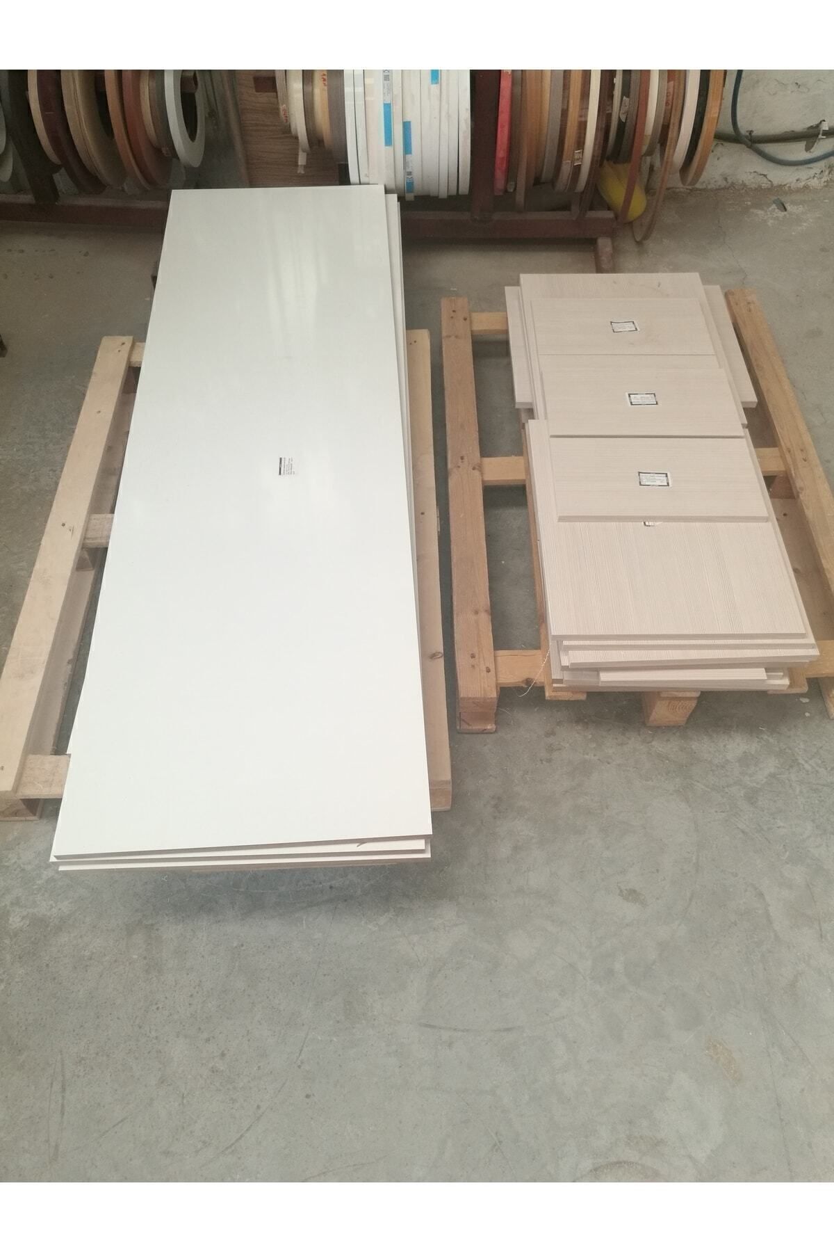 Mdf Levha - 18 Mm Parlak Beyaz- Sınırsız Ebat - 1 Mm Kenar Bantlama-kargo Bedava