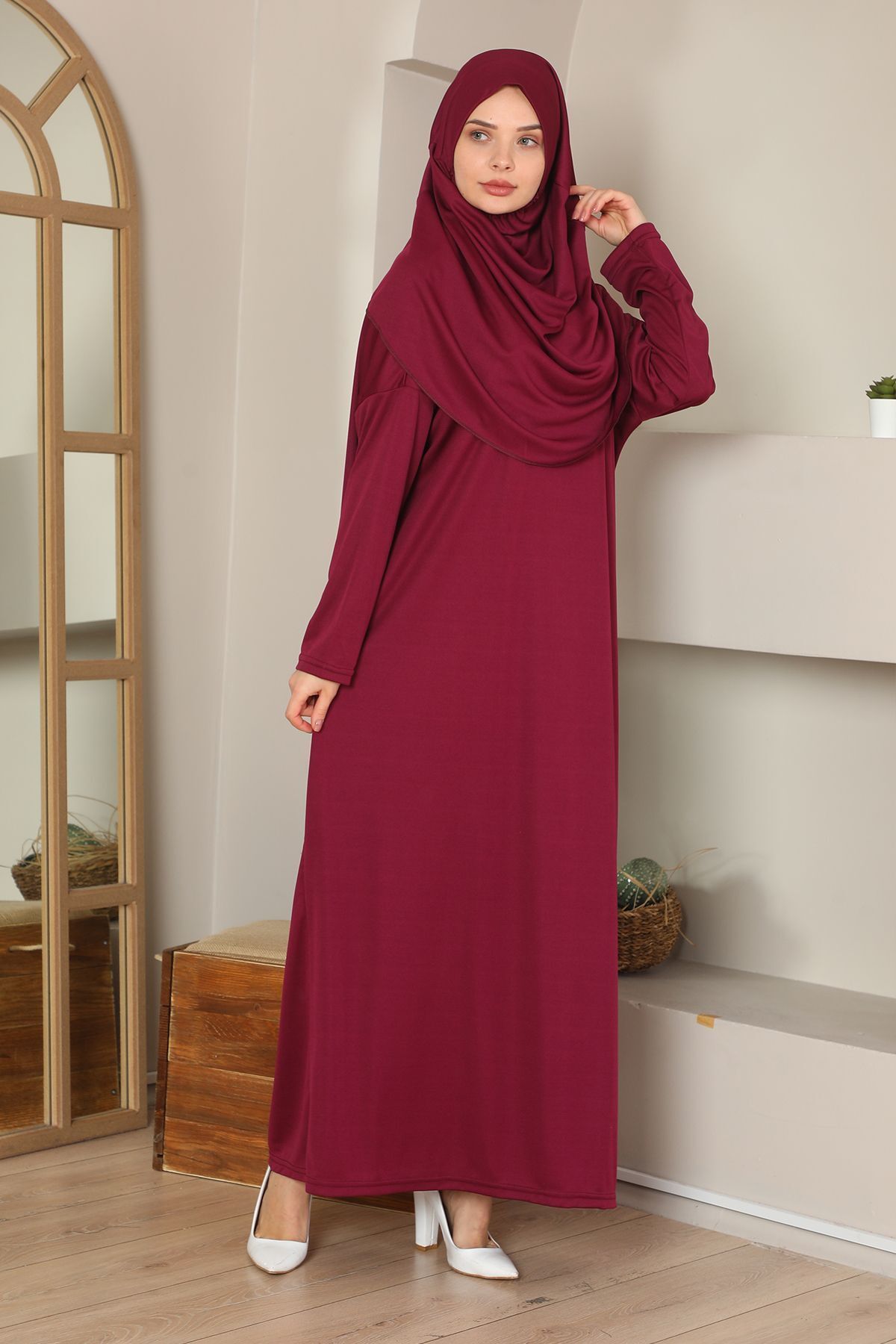 robe de prière une pièce facile à porter bourgogne