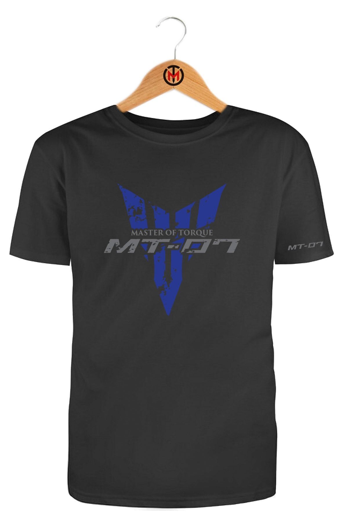 Motosiklet T shirt Yamaha Mt 07 Mavi Blue Unisex Ti ort