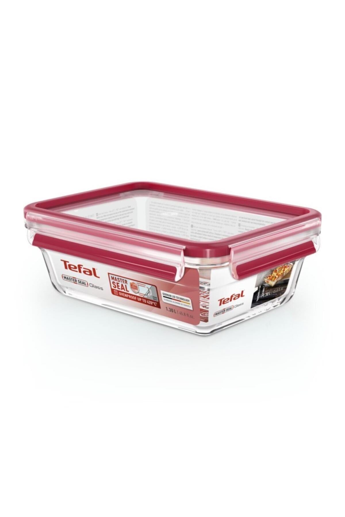 TEFAL-N10410 Masterseal Bakable Glass Storage Container 1.3 L 3