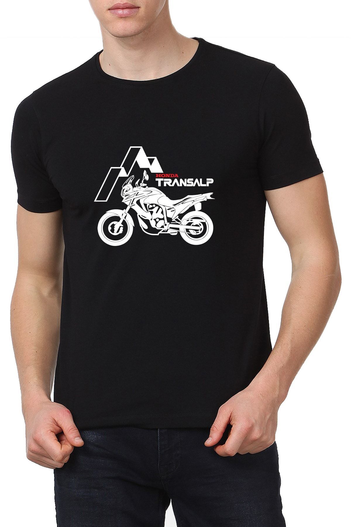 Motosiklet T shirt Erkek Siyah Honda Transalp T Shirt Fiyat Yorumlar Trendyol