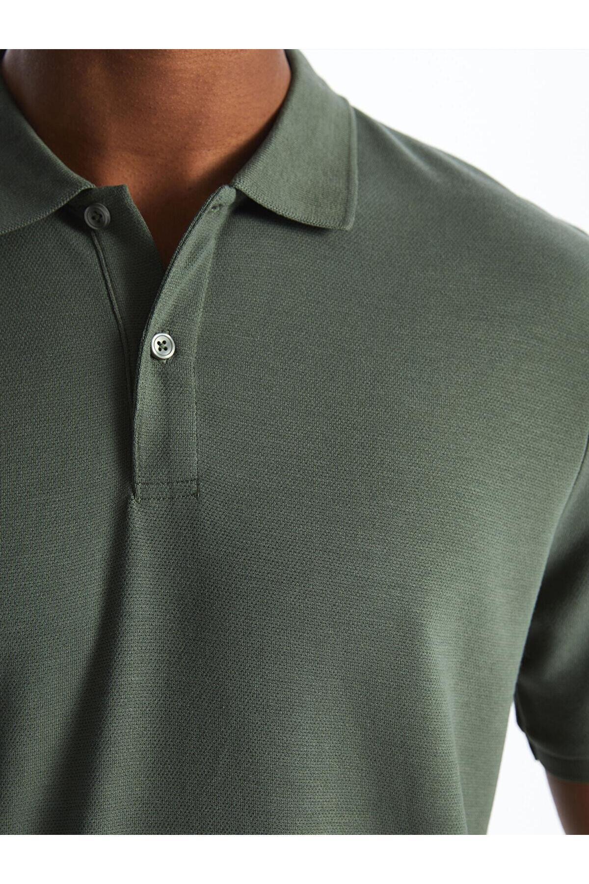 تیشرت مردانه سبز ال سی وایکیکی | TYCE19E78E90C66009 اورجینال - تصویر 4