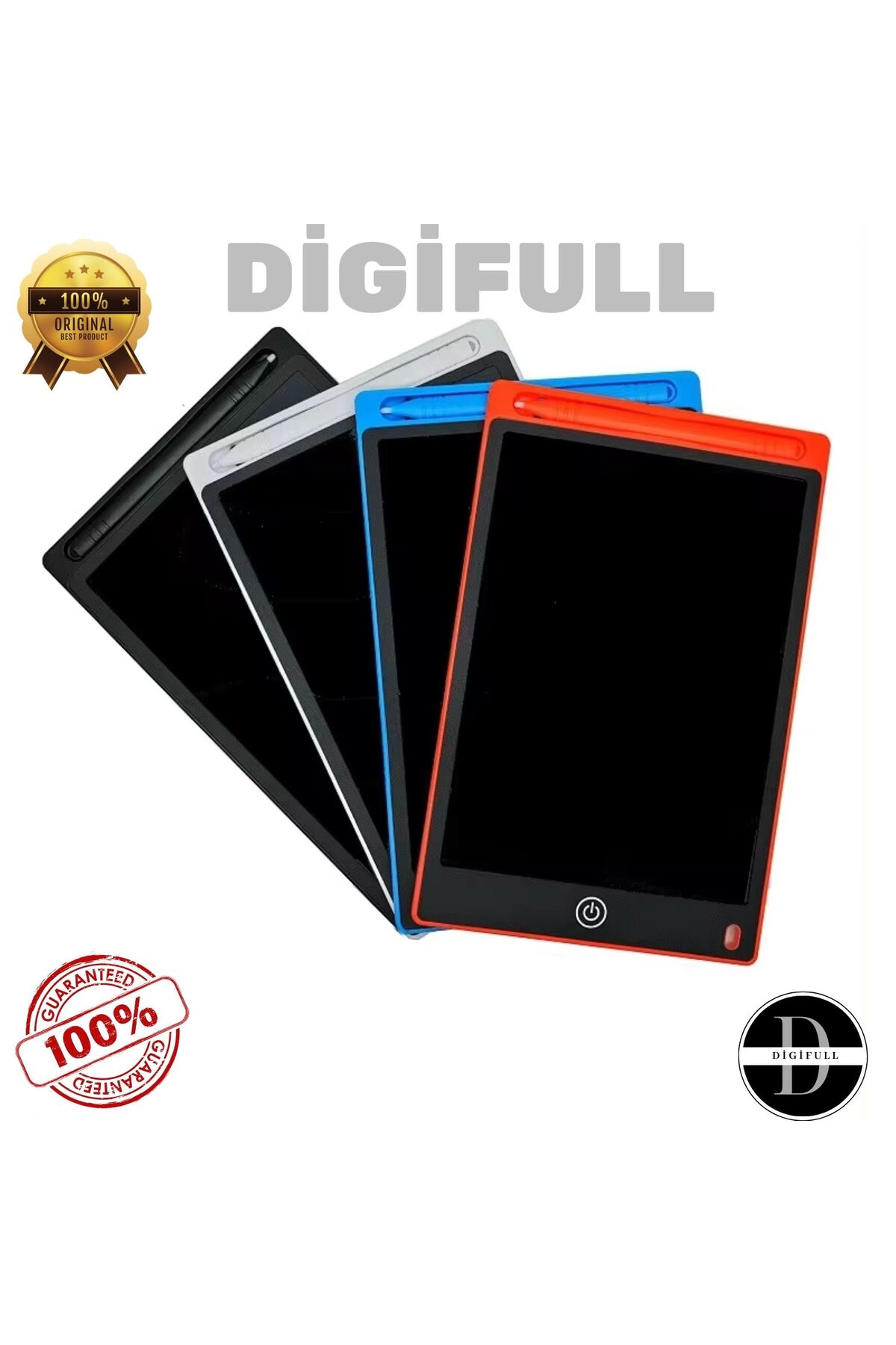 DİGİFULL Grafik Digital Çocuk Yazı Tahtası Çizim Tableti Lcd 8.5 Inc