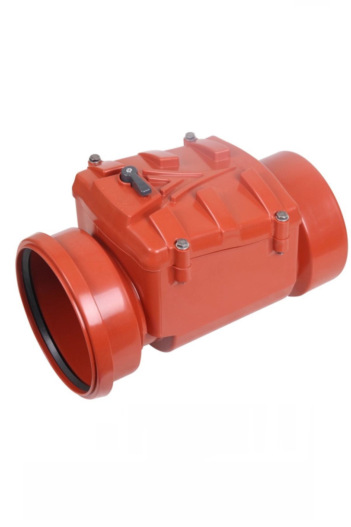 Paslanmaz Pvc Çekvalf Atık Pis Su Rögar Klapesi Koku Önleyici 100 Mm Klitli Ve Terazili