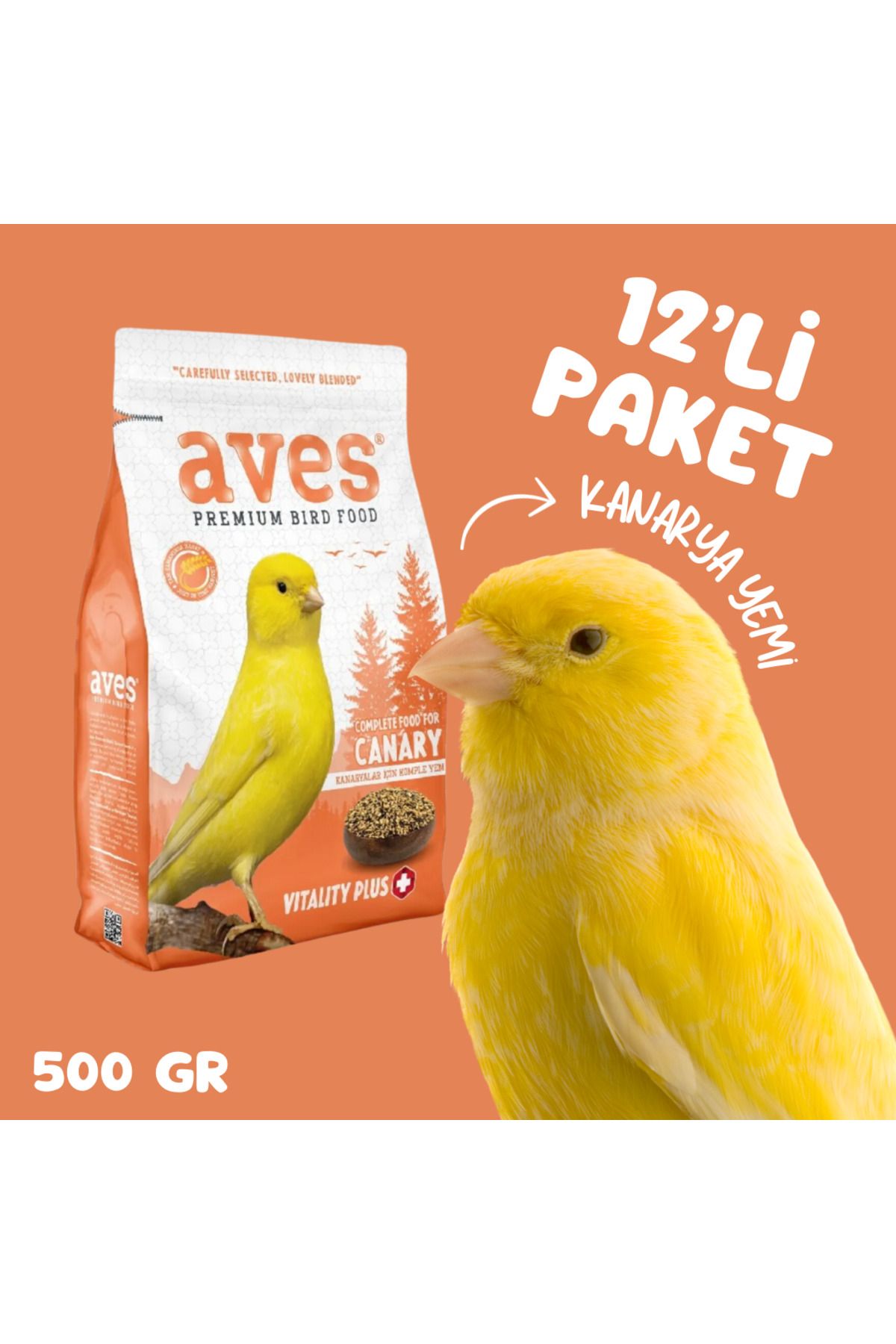 AVES Premium Kanarya Yemi 500gr 12Li
