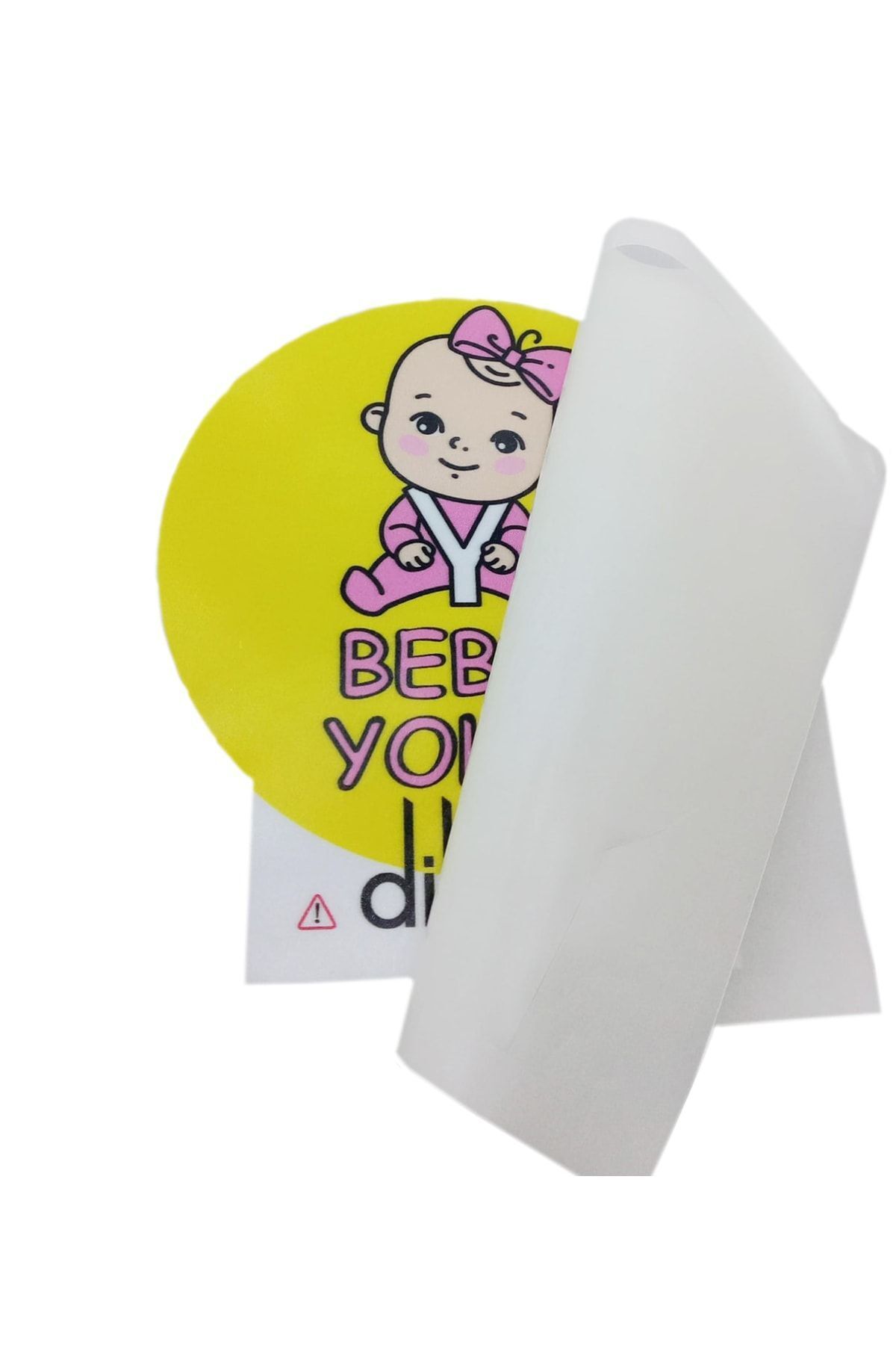 Dikkat Ajans Sticker Bebek Yolda
