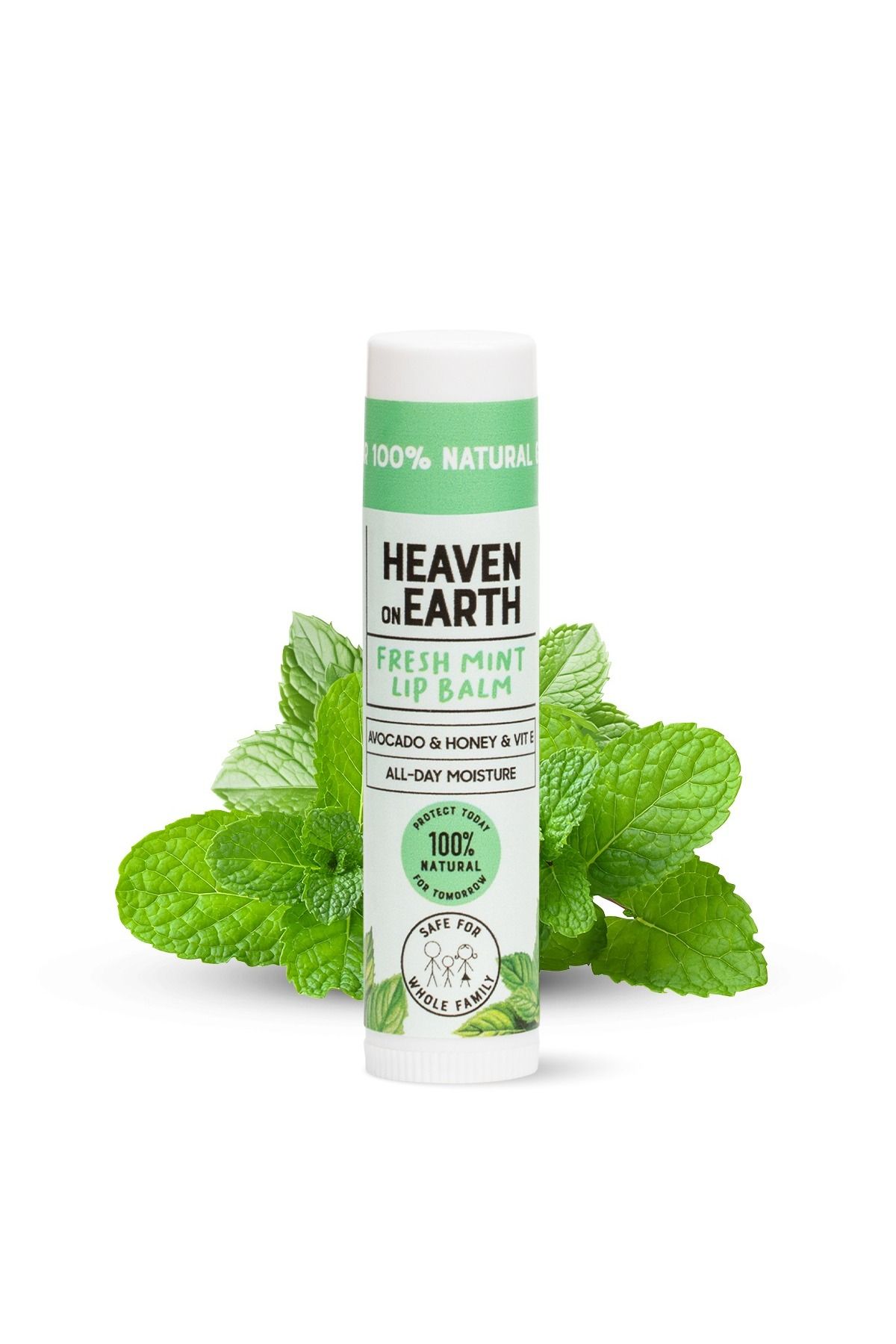 بالم لب نعنای تازه با محتوای 100% طبیعی و ارگانیک مرطوب کننده و مرطوب کننده مراقبت از لب نعناع Heaven on Earth