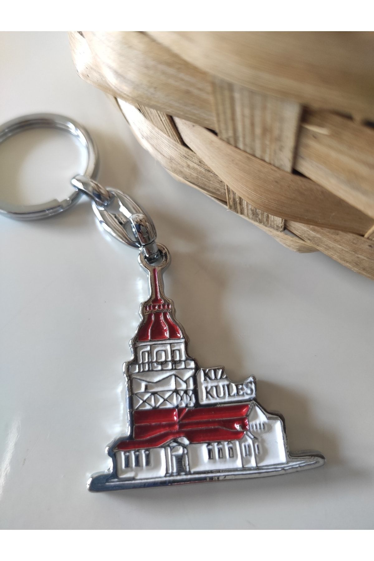 Maiden's Tower Metal Keychain
